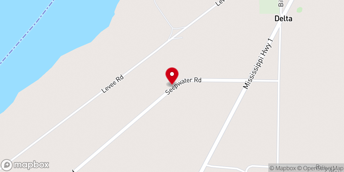 Map showing location of Silver Cloud M. B. Church