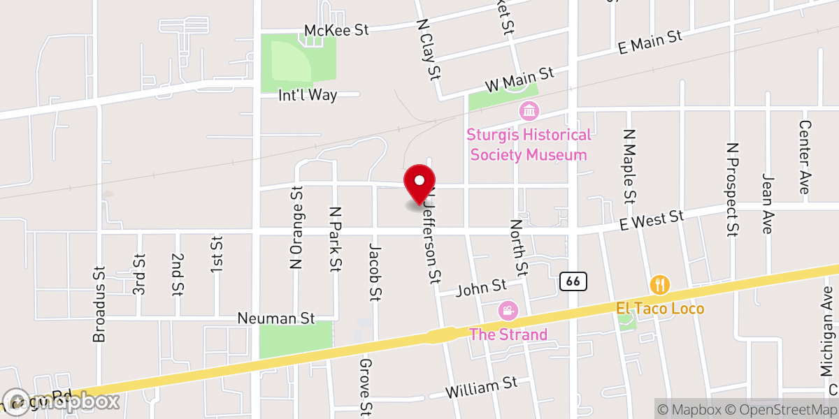 Map showing location of Rivers of Living Water Church