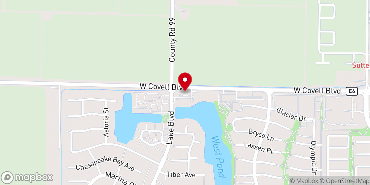 Map showing location of Church In Davis