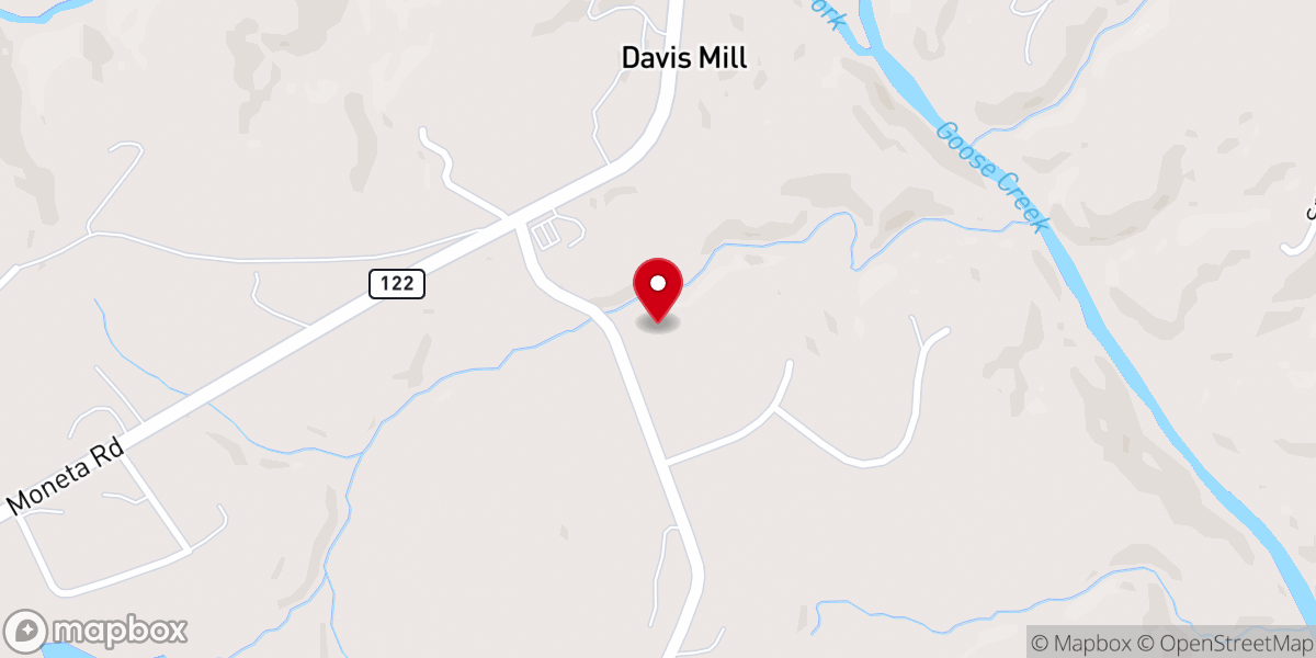 Map showing location of Smith Mountain Lake Moose #2346