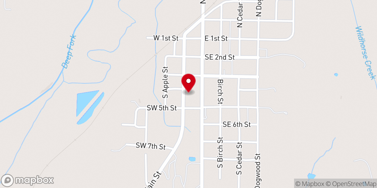 Map showing location of Church of the Living God