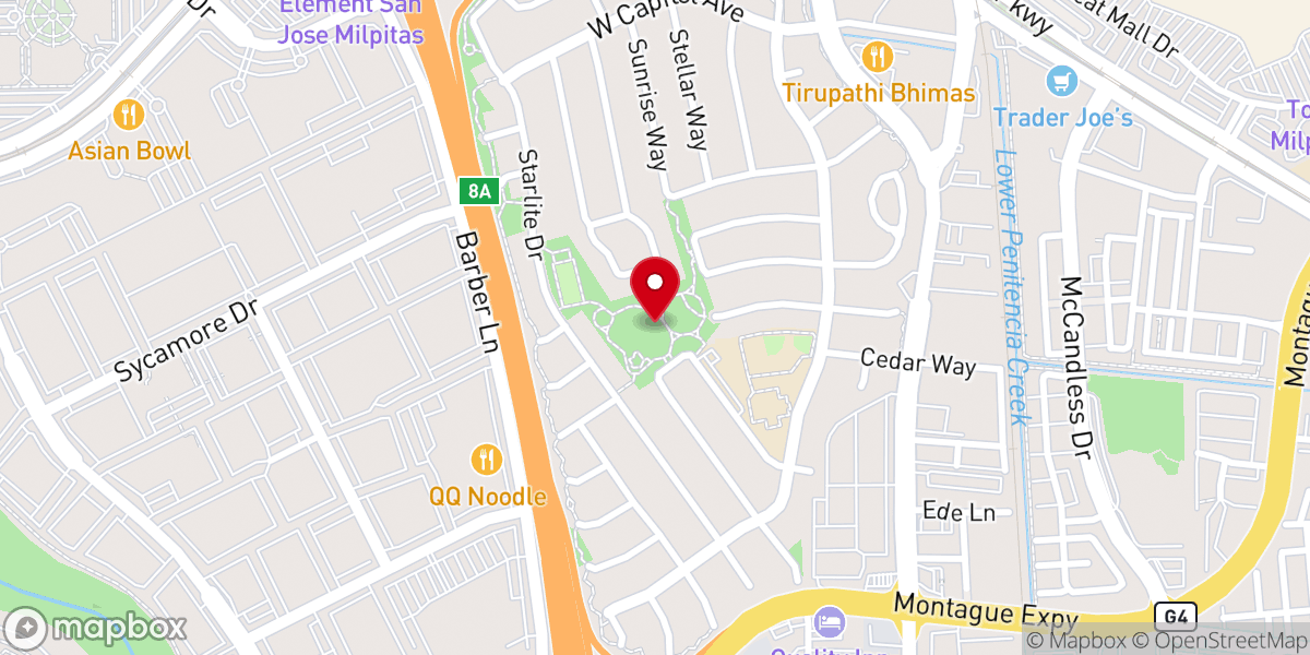 Map showing location of Pinewood Park