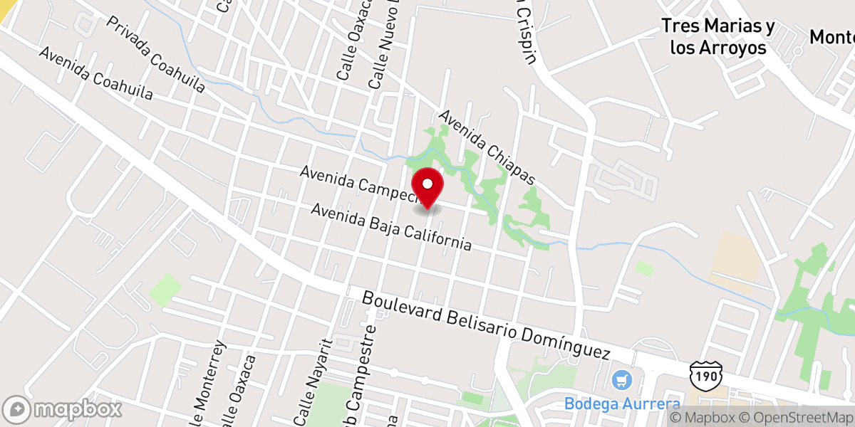 Map showing location of Iglesia Bautista Emanuel