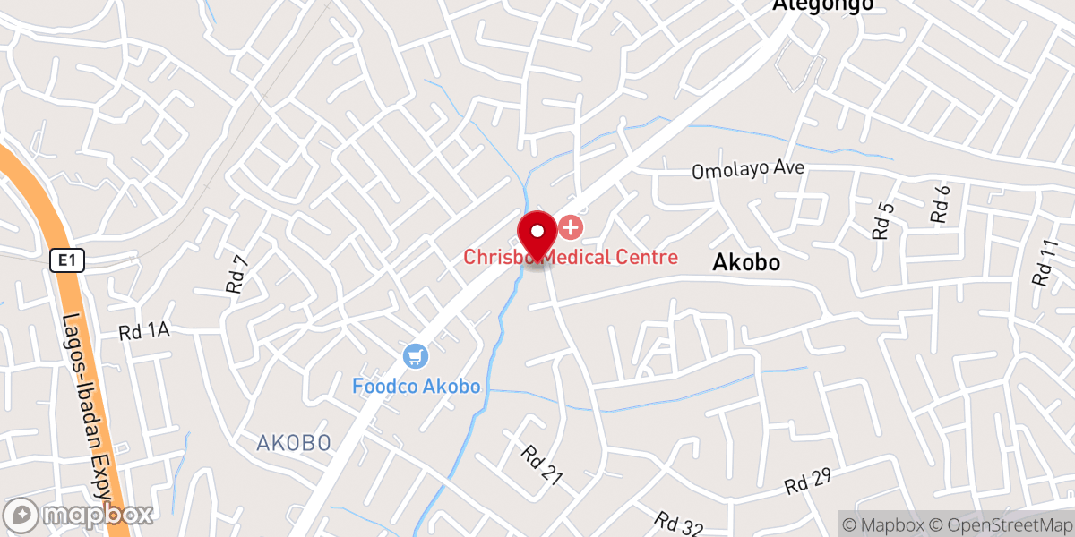 Map showing location of Global Harvest Church, Akobo