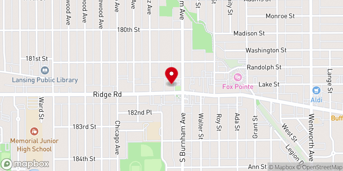 Map showing location of First Church (PCA)