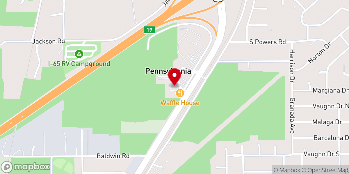 Map showing location of Starlight Missionary Baptist Church