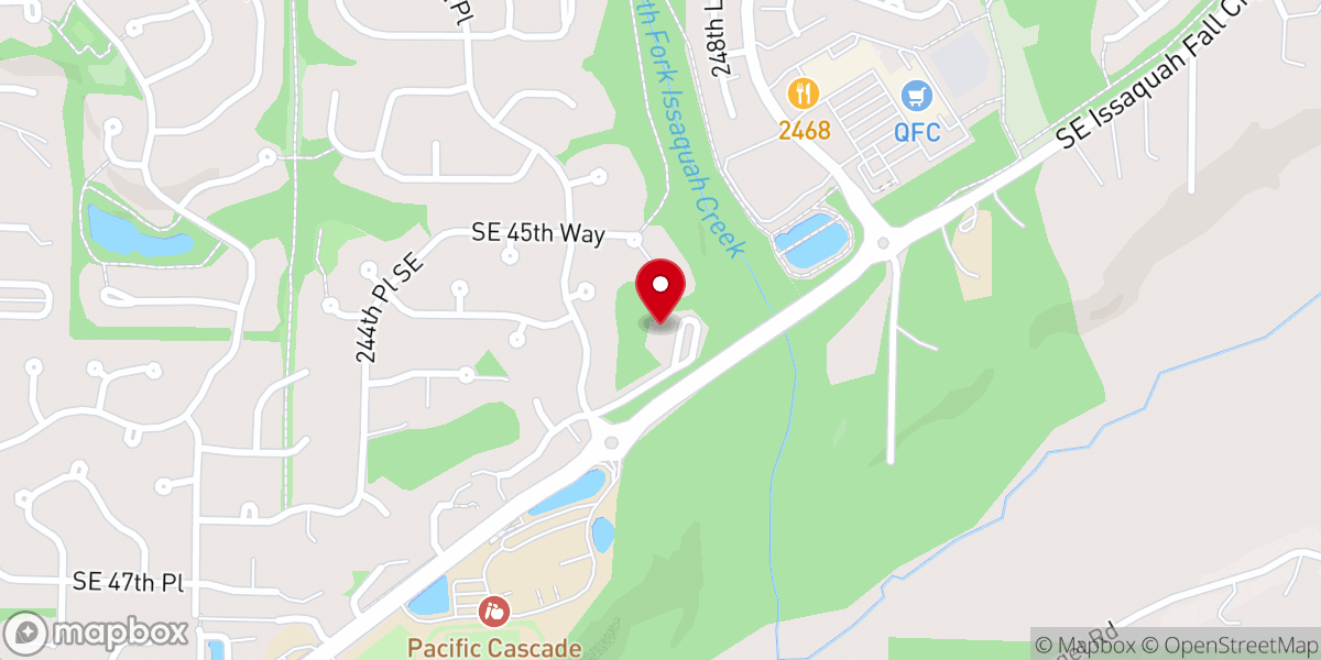 Map showing location of CCS Bellevue Campus, 시애틀 형제교회 벨뷰 캠퍼스