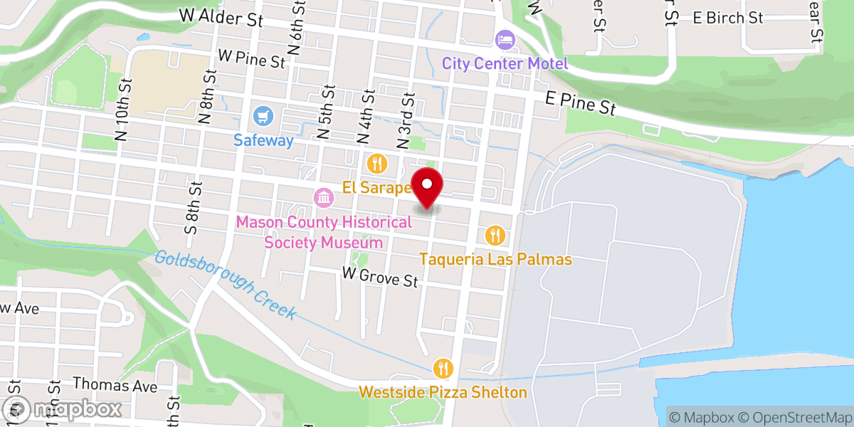 Map showing location of Love In the Name of Christ (Love INC)