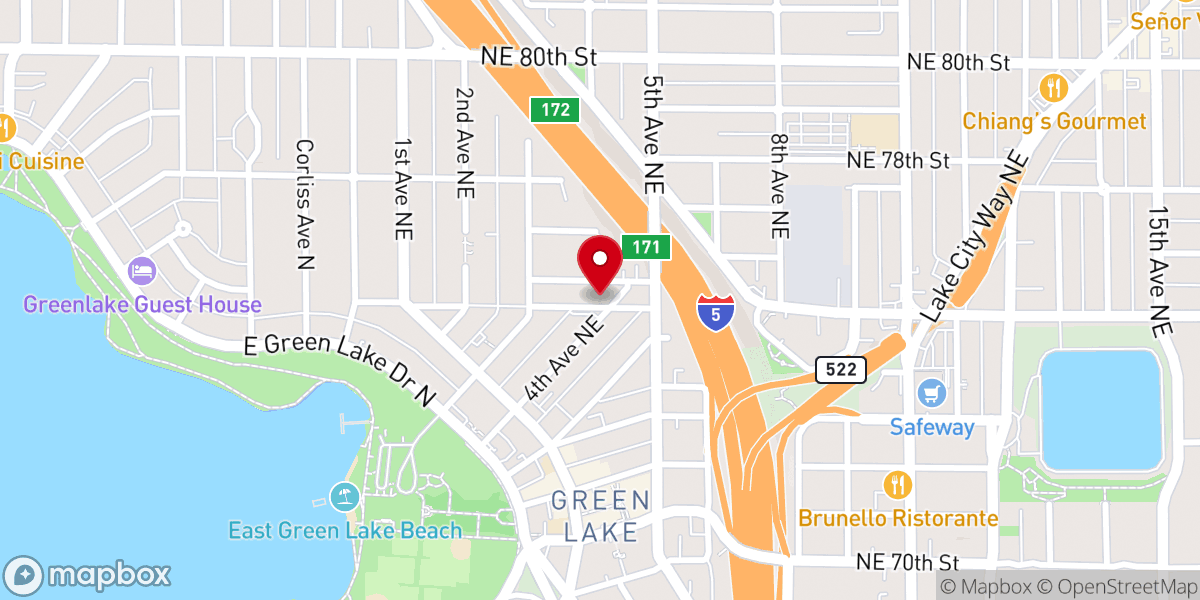 Map showing location of Seattle Formosan Christian Church