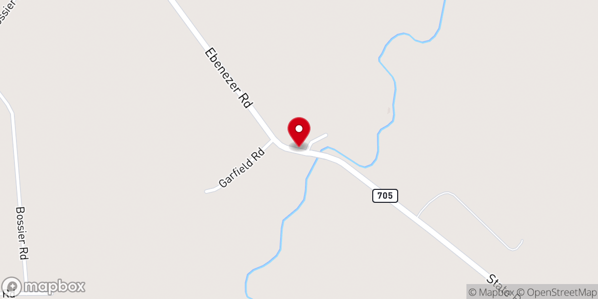 Map showing location of Ebenezer Church of The Nazarene