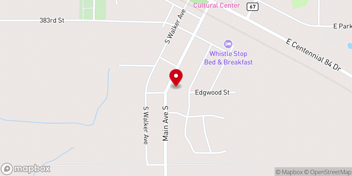 Map showing location of Apostolic Lutheran Church