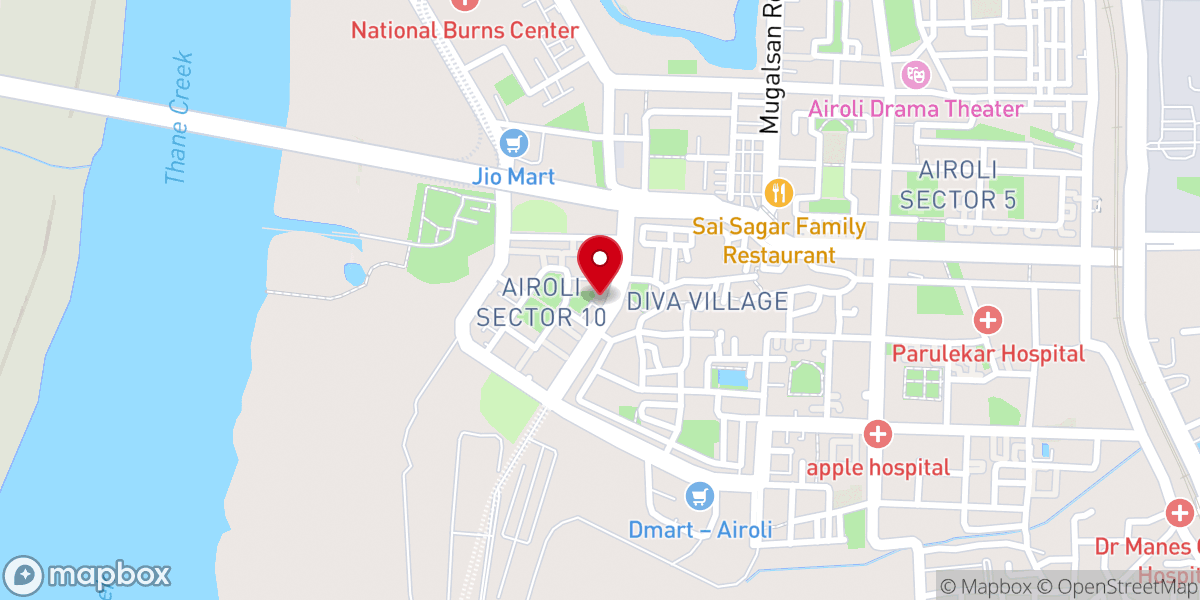 Map showing location of St. Joseph's Syro-Malabar Catholic Church, Airoli