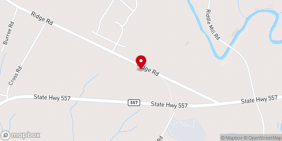 Map showing location of Mt Harmony United Methodist