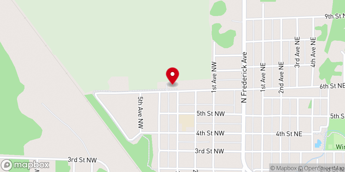 Map showing location of EFC-O Faith Discipleship Center