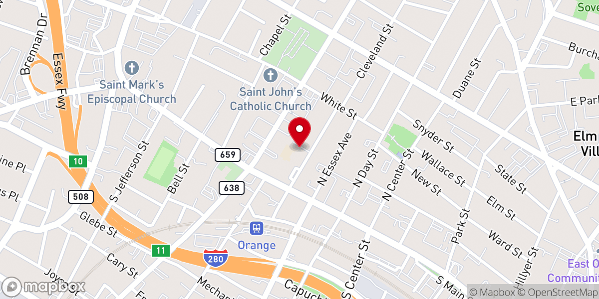 Map showing location of Life-Giving Church