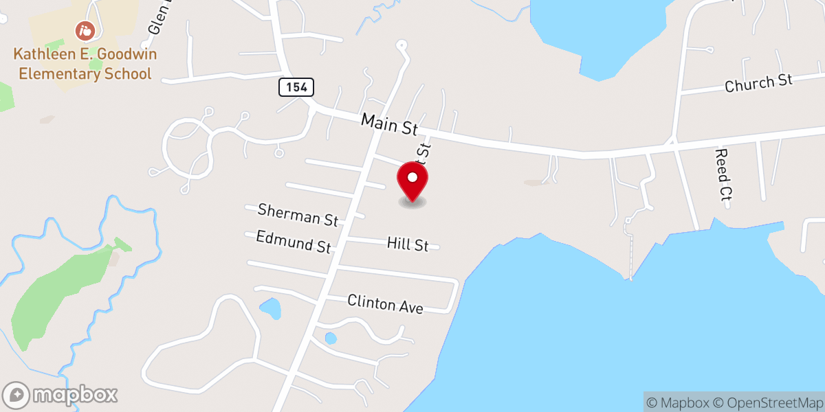 Map showing location of Full Gospel Tabernacle Church