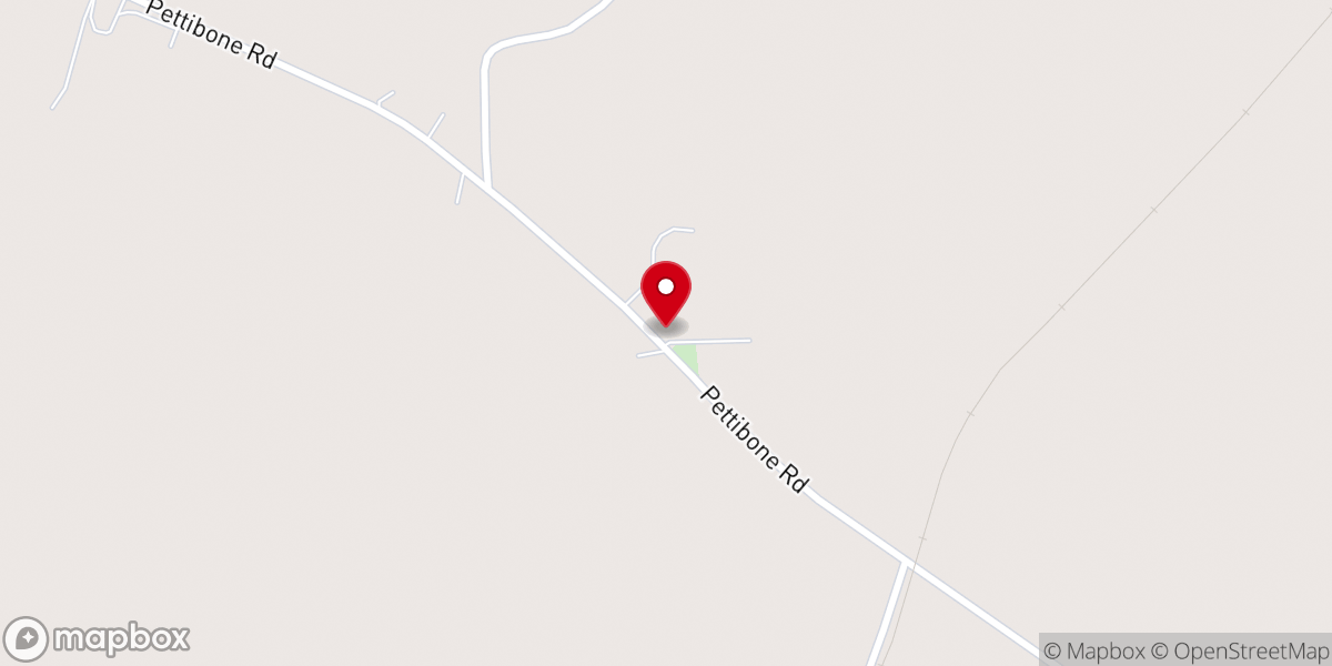 Map showing location of Elam Baptist Church