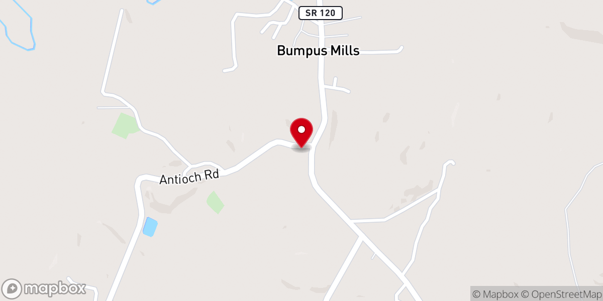 Map showing location of Brandon's Chapel Free Will