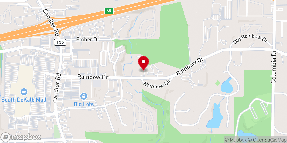 Map showing location of Greater Fellowship Missionary Baptist Church