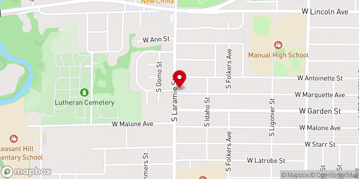 Map showing location of Pilgrims’ Progress Church of God in Christ