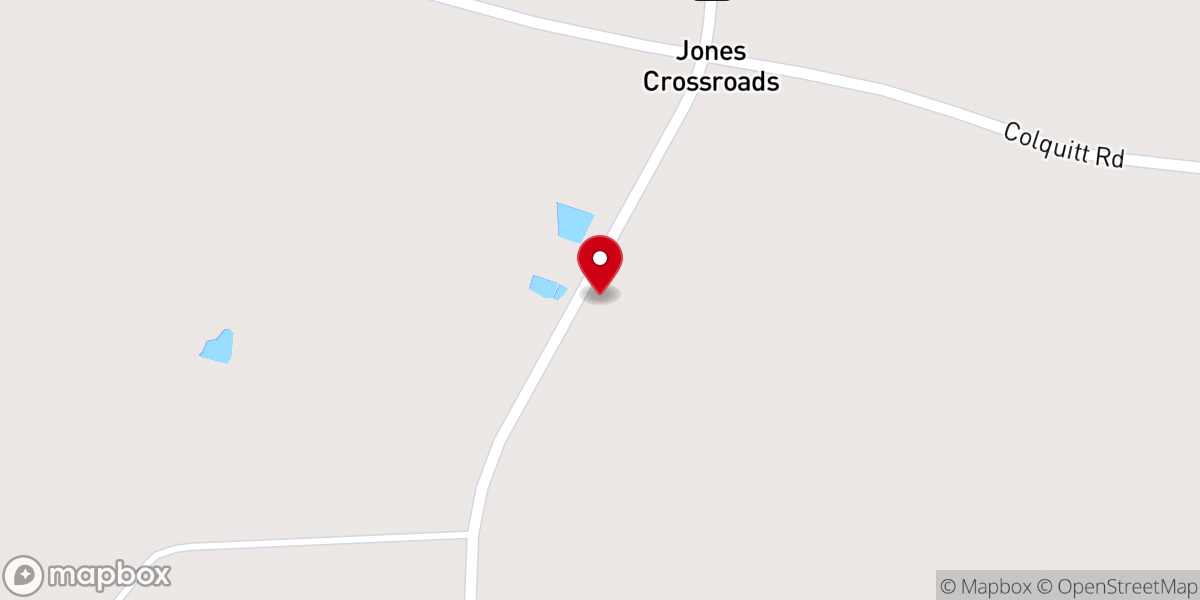 Map showing location of Springfield Baptist Church