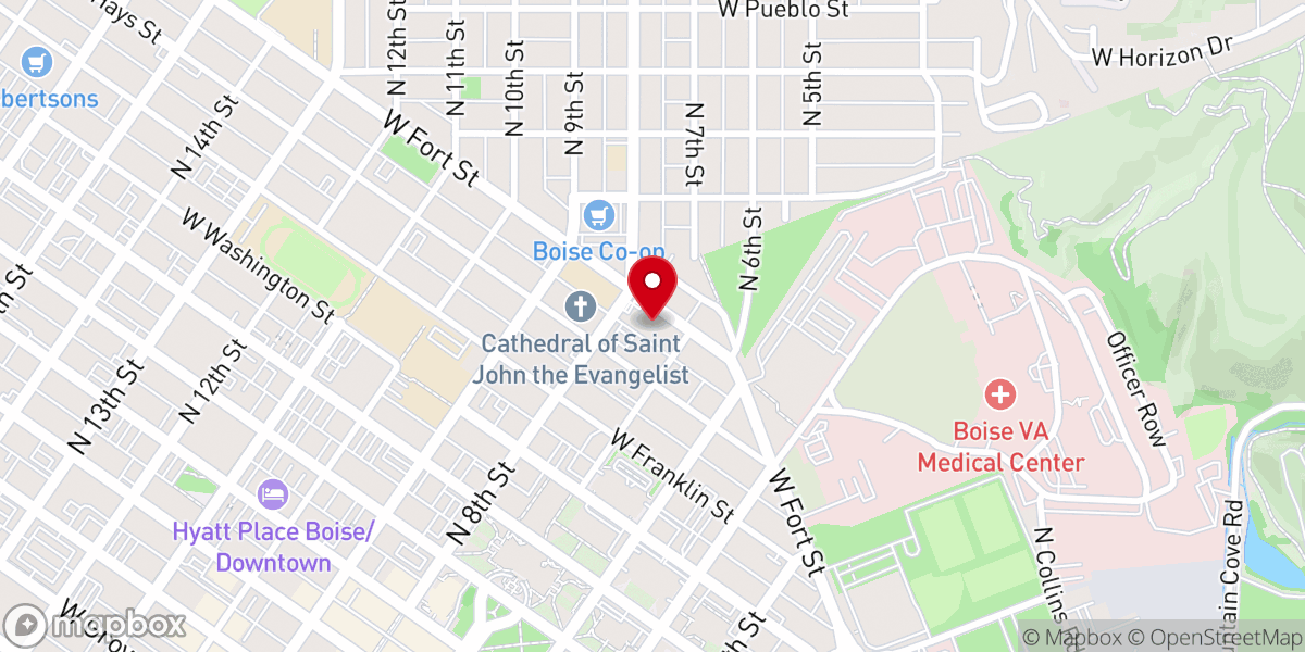 Map showing location of Immanuel Lutheran Church