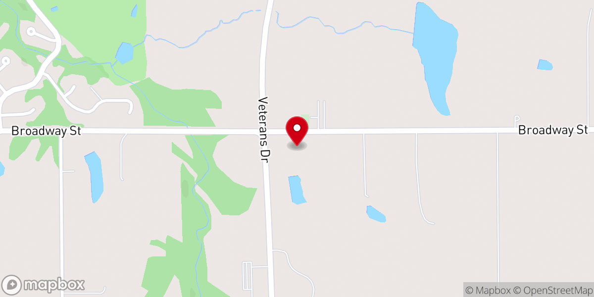 Map showing location of Pekin First Nazarene