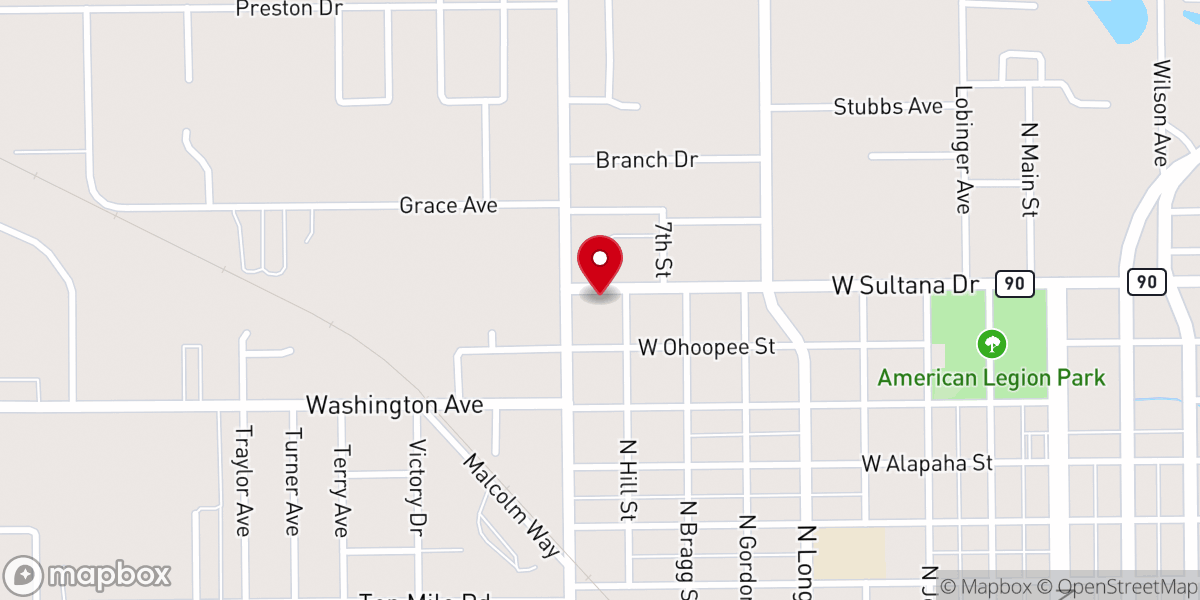 Map showing location of St Peters United Methodist