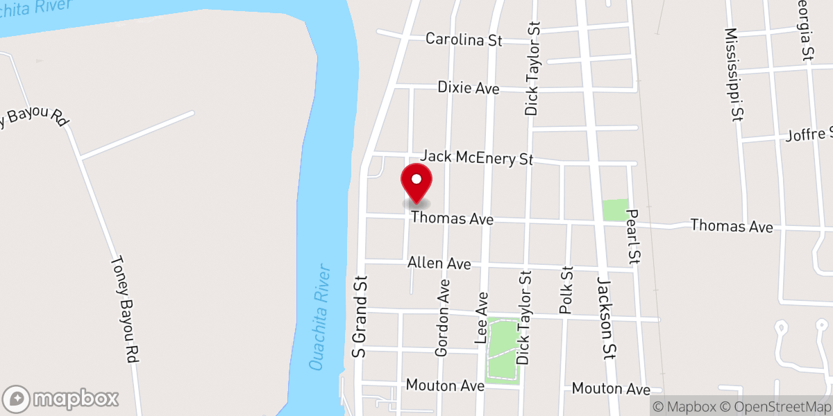 Map showing location of Greater New Hope Baptist Church