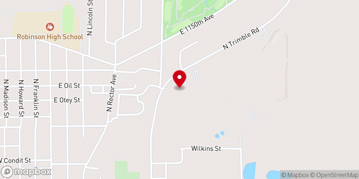 Map showing location of Robinwood Assembly of God
