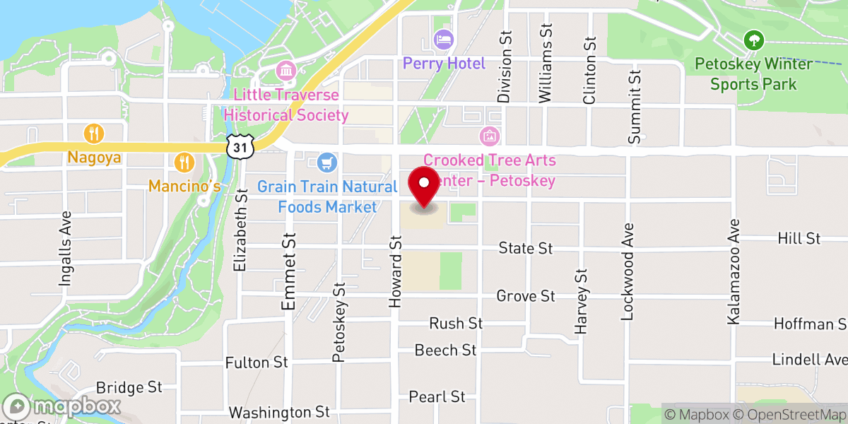 Map showing location of St. Francis Xavier School