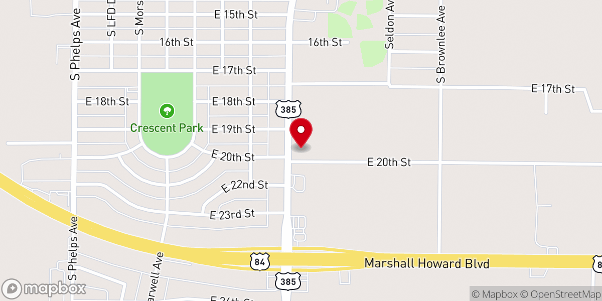 Map showing location of First Presbyterian Church