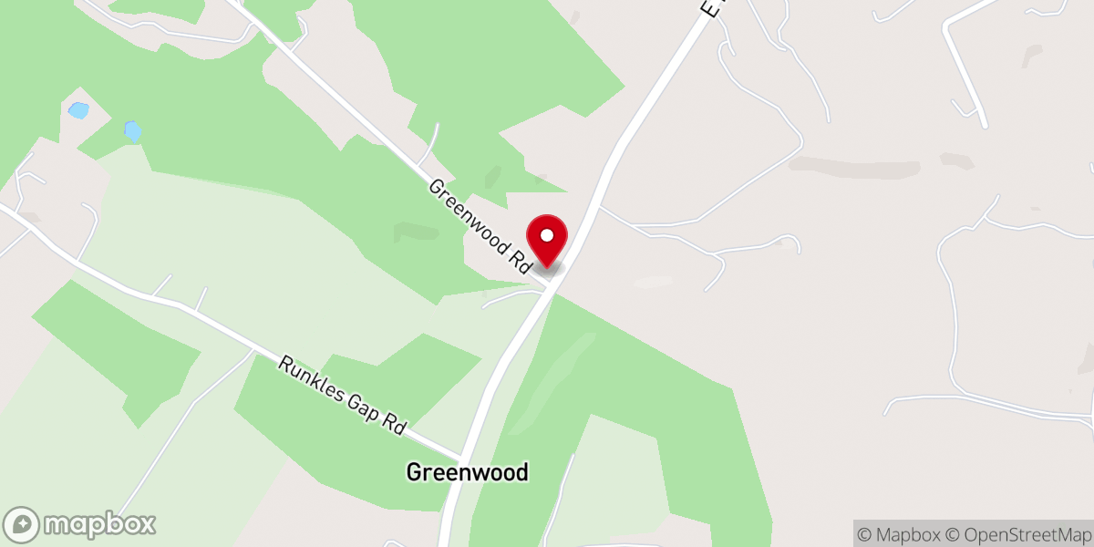 Map showing location of Mount Zion Church