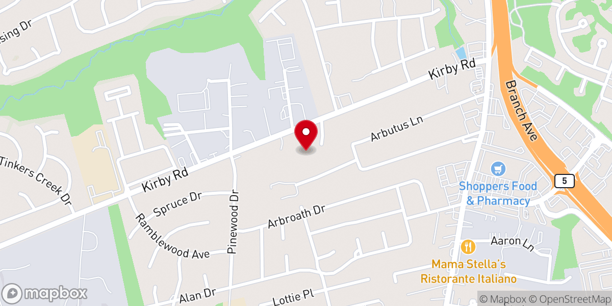 Map showing location of Grace Gospel Worship Center
