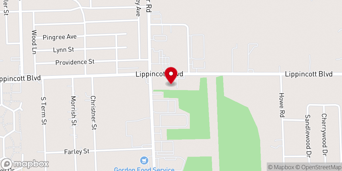 Map showing location of Open Door United Methodist Church