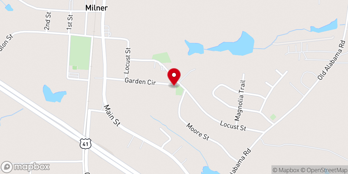 Map showing location of Mt Sinai Church