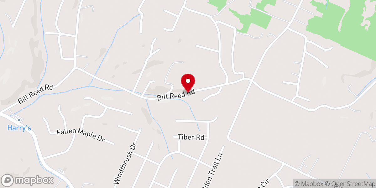 Map showing location of Chattanooga Cornerstone Church