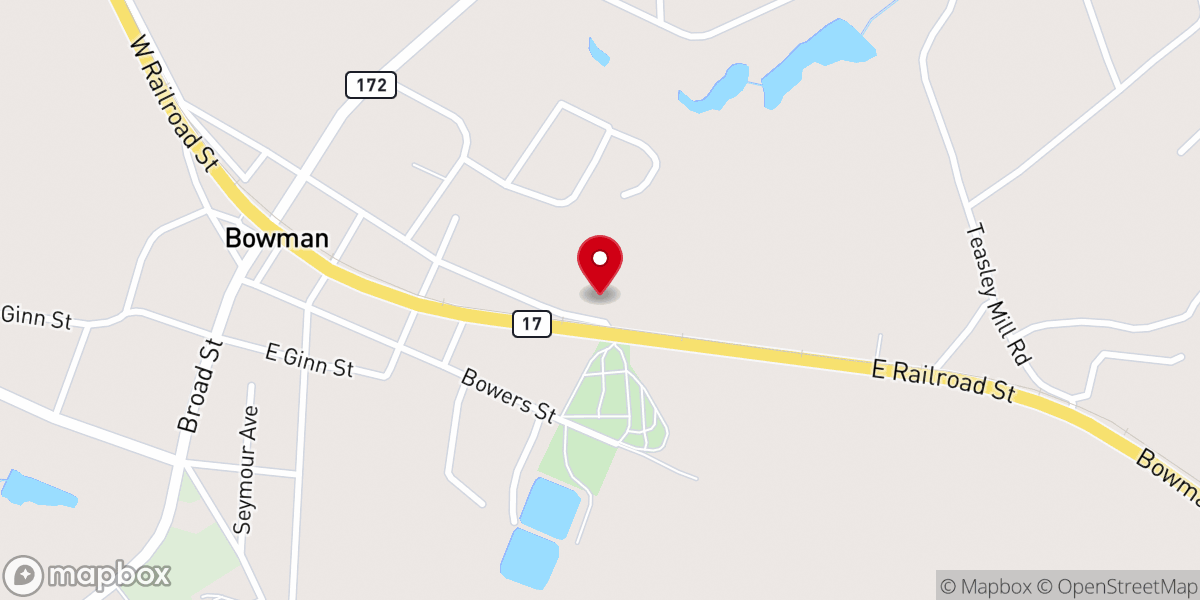Map showing location of MedLink Bowman