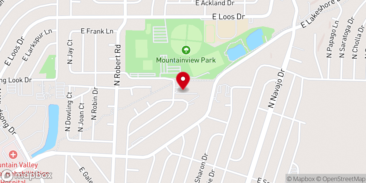 Map showing location of Open Door Baptist Church