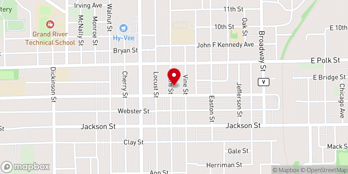 Map showing location of Seeds Worship House