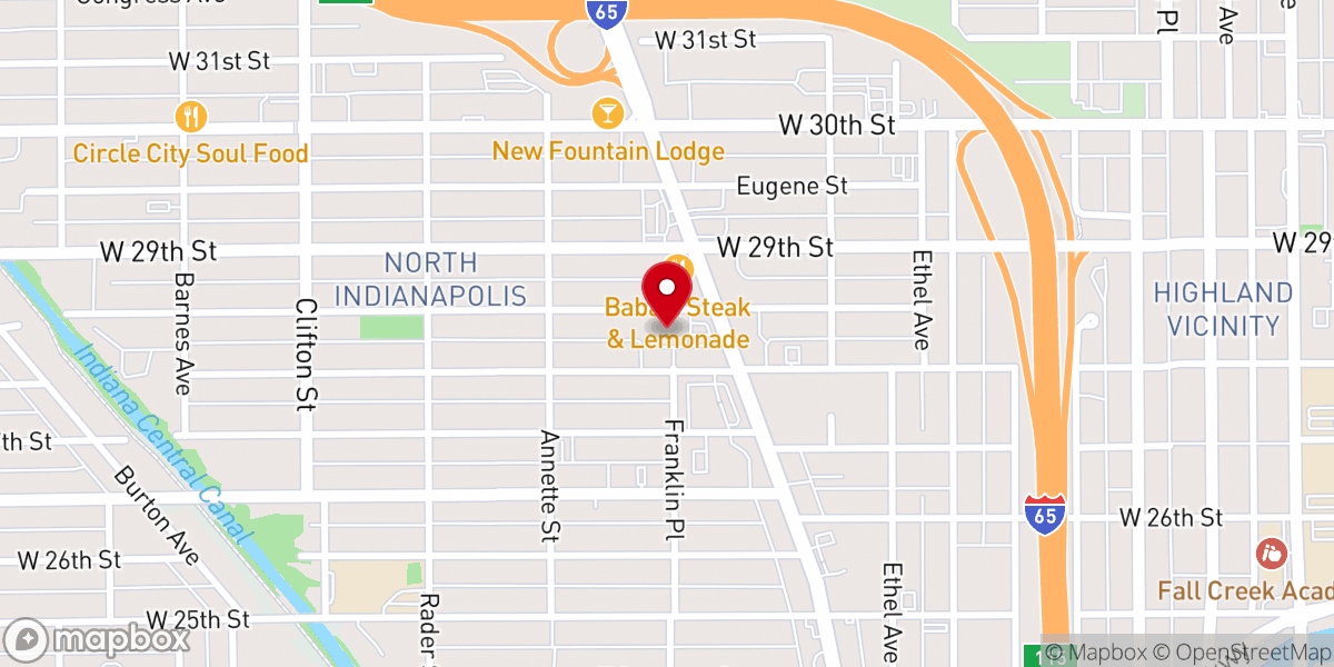 Map showing location of Holy Angels Church