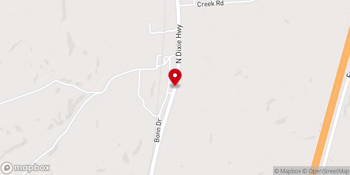 Map showing location of Creekside Church