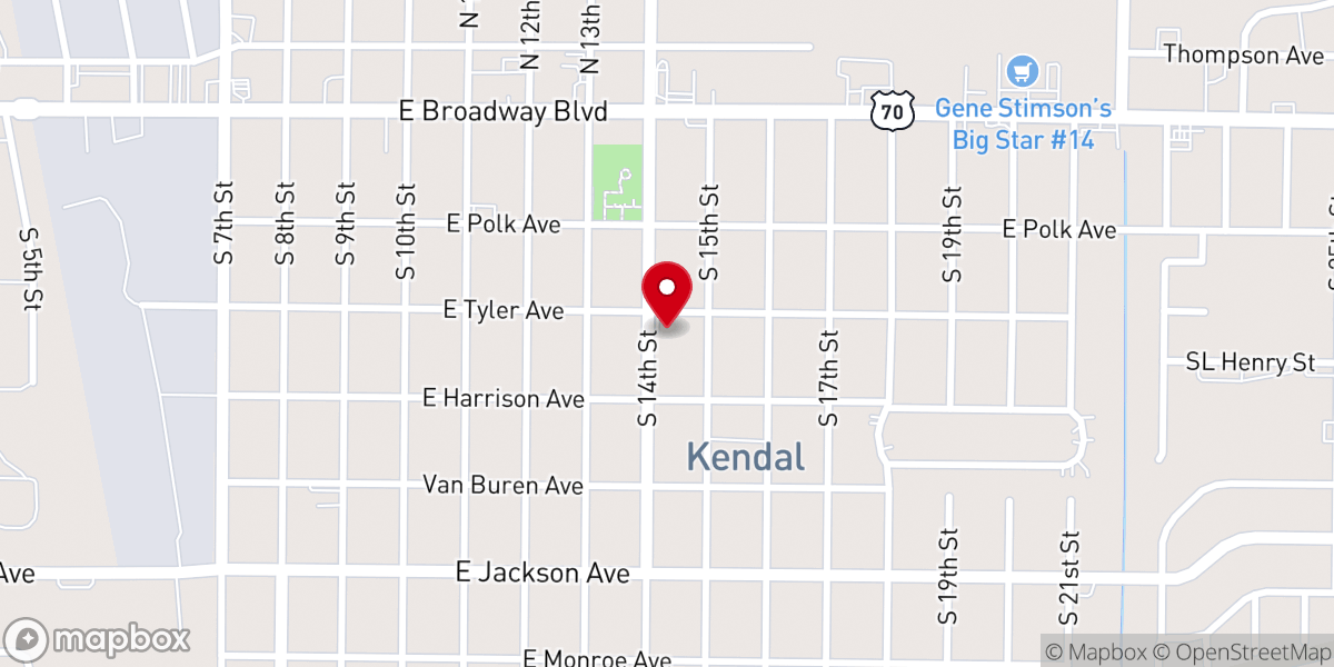 Map showing location of Pilgrim Rest Church