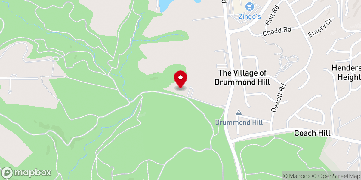 Map showing location of Pike Creek Bible Church