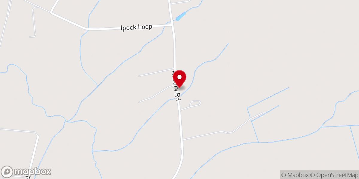 Map showing location of Asbury Community Methodist Church