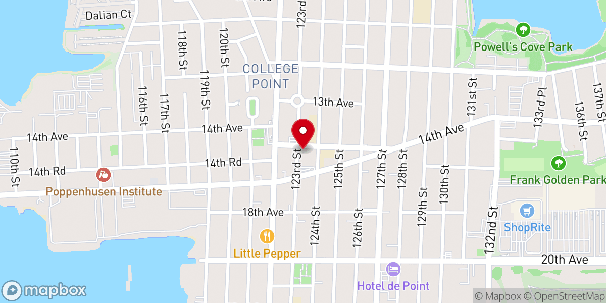 Map showing location of St. Fidelis Parish Office