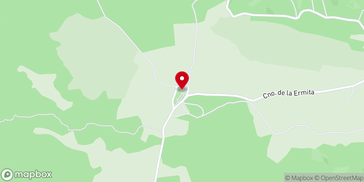 Map showing location of Ermita de San Antonio del Cerro