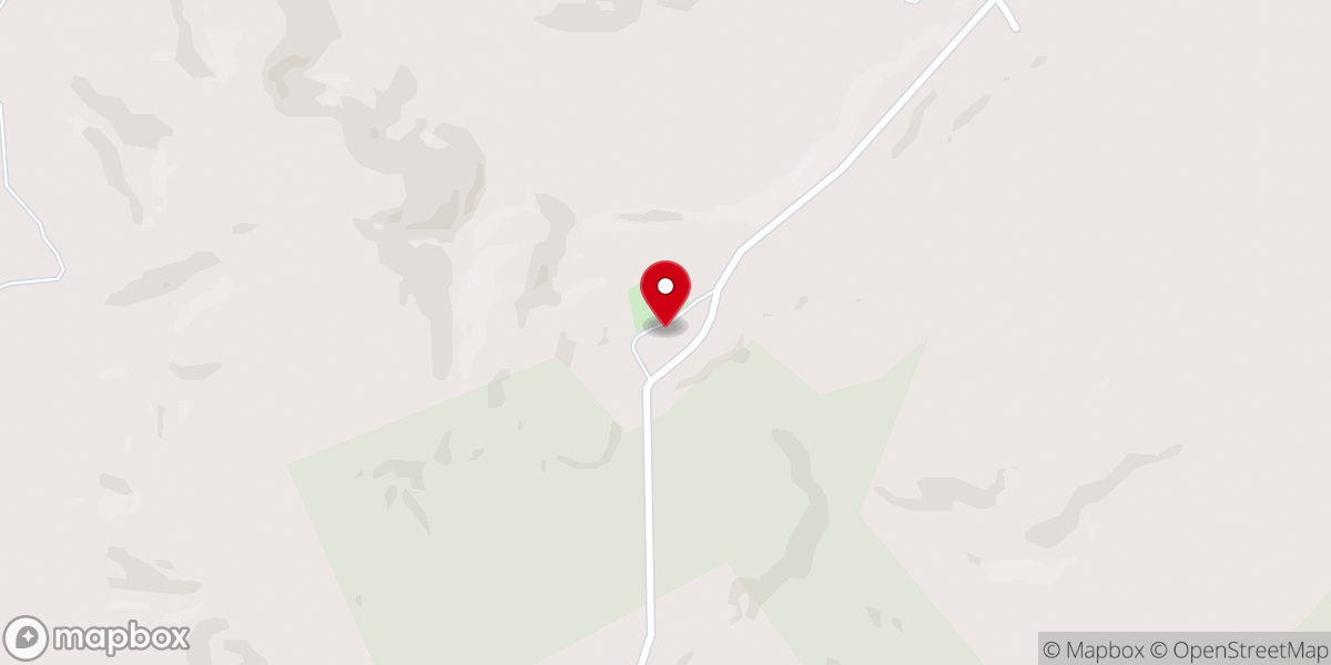 Map showing location of Old Mount Pisgah Baptist Church