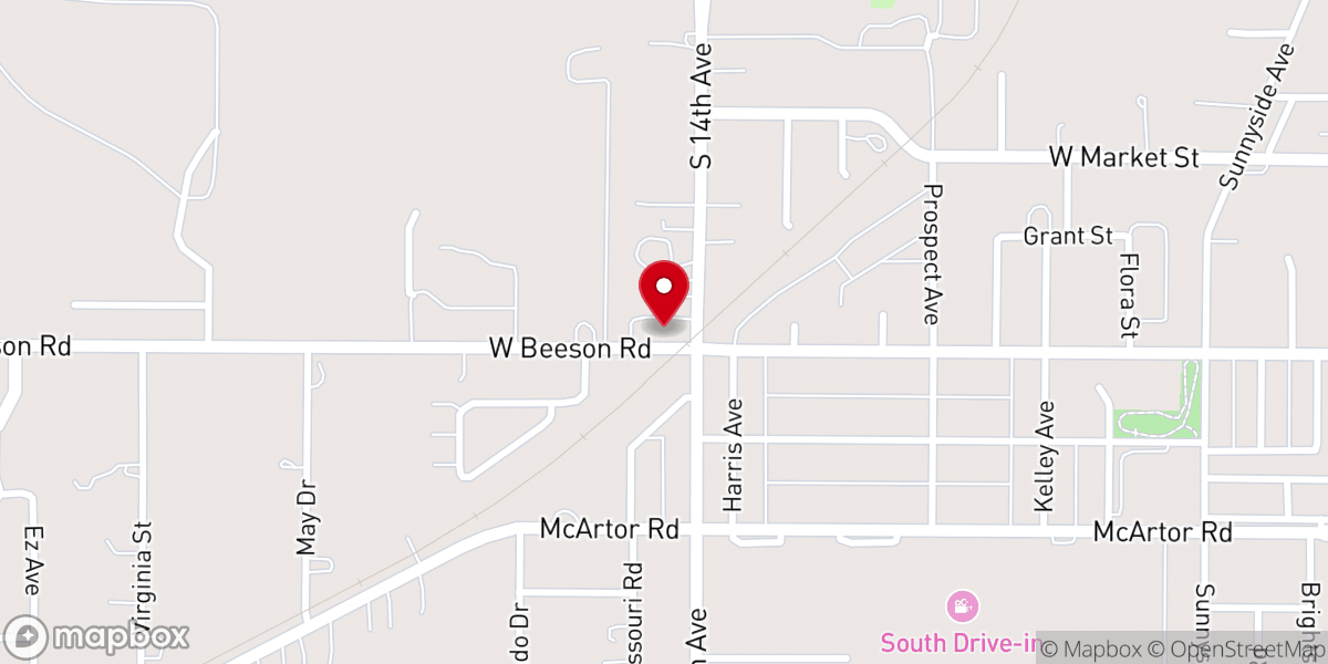 Map showing location of Oasis Church Dodge City Ks