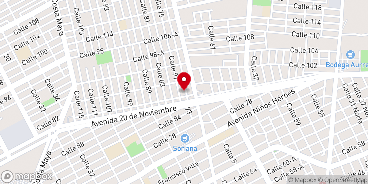 Map showing location of Iglesia Bautista Fundamental Gracia y Vida.
